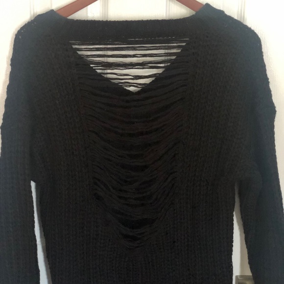 COPY - Distressed chunky slits sweater by Guess - Picture 3 of 6
